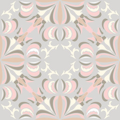 Seamless ornamental ethnic background. Hand drawn ethnic ornate pattern.