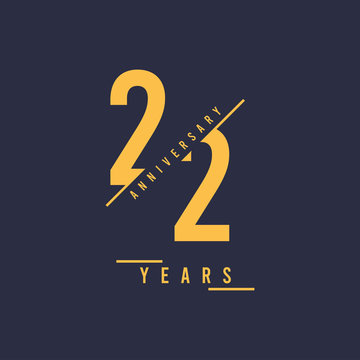 22 Years Anniversary Design