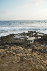 Fototapeta na wymiar Coral Bay Sea in Cyprus, summer on the island