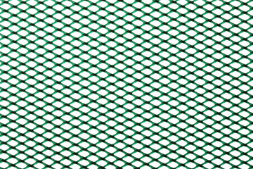 Plastic mesh texture isolated on white background, clipping path