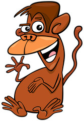 monkey animal character cartoon illustration