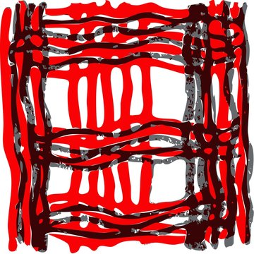 Plaid pattern, striped scarf pattern. image trace