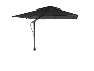 Beach umbrella for restaurant 3D render on white background no shadow