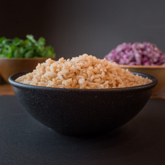 rice onion and salsa bolw