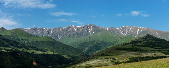 Beautiful view on Mountains , Beautiful mountains. Armenian landscape , Armenian Highlands. Handheld panorama of the mountains.