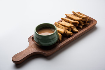 Namakpare or Salty Shakarpara/shakarpare or namkeen Shankarpali, popular diwali food or tea-time snack from Gujarat, India