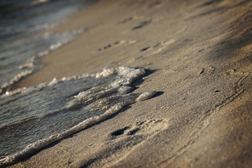 footprints in sand