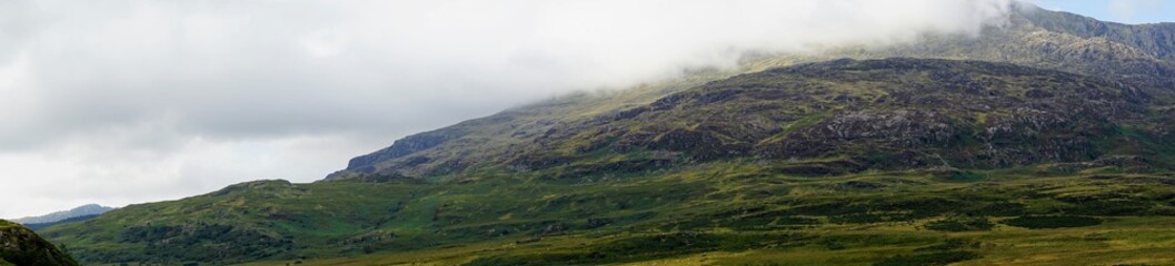 Pastoral Farmland and Mountain Range