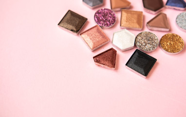 Eye shadows background.