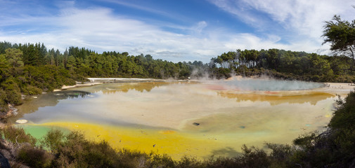 Champagne Pool an active geothermal area, New Zealand