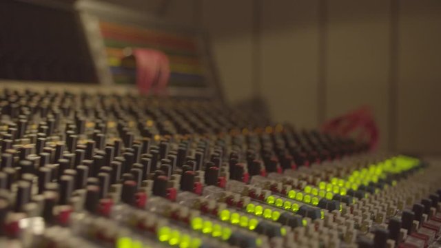 	Sound mixer in the studio