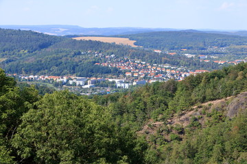 View over Eisenach, Thuringia, Germany