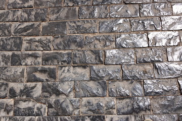 Texture of cobblestone in old town