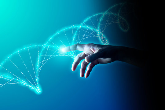 dito, mano, scienza, dna, genetica