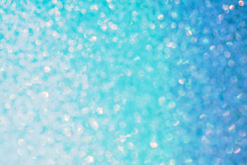 Obraz premium abstract blue Bokeh circles for Christmas background