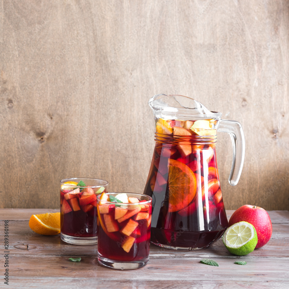 Poster red wine sangria