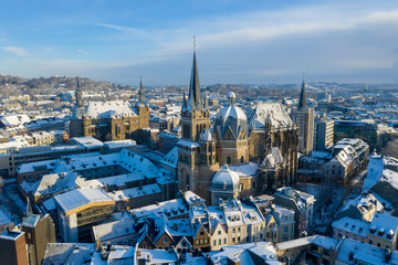 Aachen City in Winter