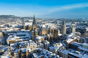 Aachen City in Winter
