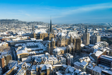 Aachen City in Winter