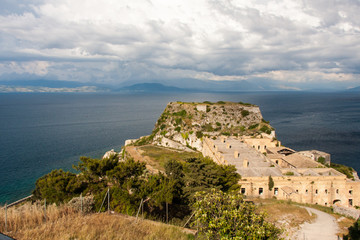 Fototapeta na wymiar Alte Festung in Kerkyra auf Korfu