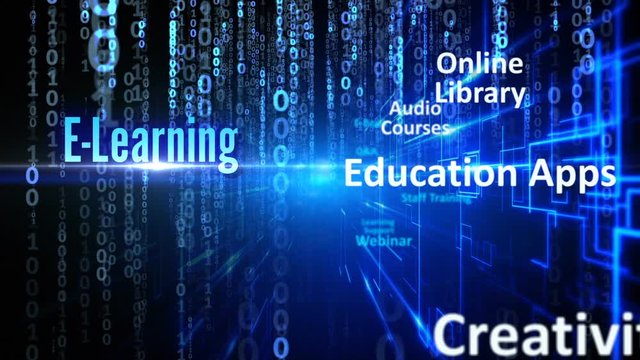 e-learning online education technology  concept