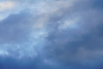 Obraz premium Blue grey white sky