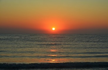 a sunrise in Eforie Nord resort