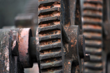 Separate elements of the gateways of the ancient dam
