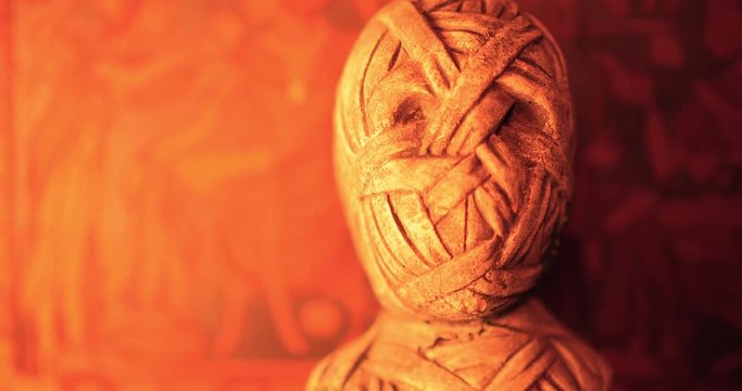 Mummy with Ancient Egyptian Background