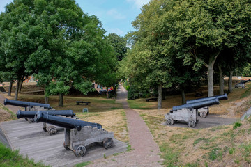 Festung Bourtange-Kanonenstellung auf einer der Bastionen