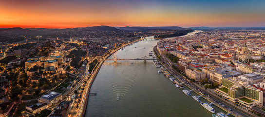 Budapest Hungary Aerial Panoramic