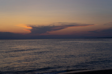 Fototapeta na wymiar clouds and sunsets