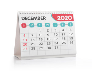 December 2020 Office Calendar