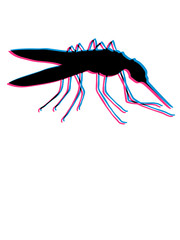 3d blutsauger silhouette stechmücke kleine schnake moskito blut trinken fliege insekt schmeißfliege stechen clipart lustig nervensäge böse monster