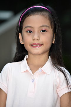 An A Filipina Girl Smiling