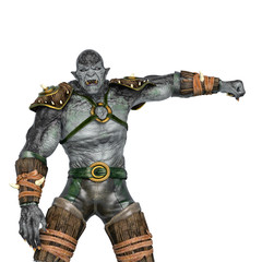 orc warrior side punch