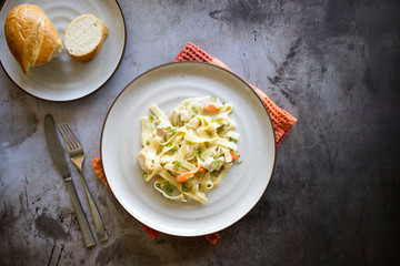 Creamy Pasta Chicken and Noodles