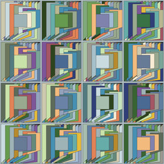 Abstract Geometric Colorful Background