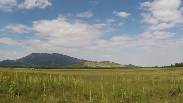 Kendrick Peak As Seen Across Prairie In Kendrick Park- Flagstaff Arizona