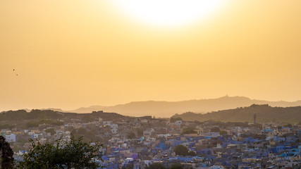 Sunset on Jodhpur, the blue city