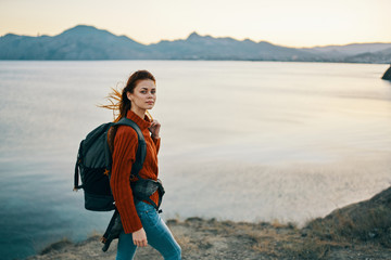 woman on the beach