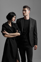 portrait of a man and woman