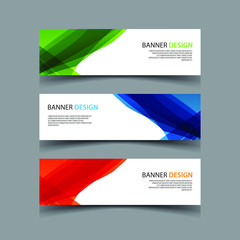 Fototapeta premium Vector Abstract design banner web template