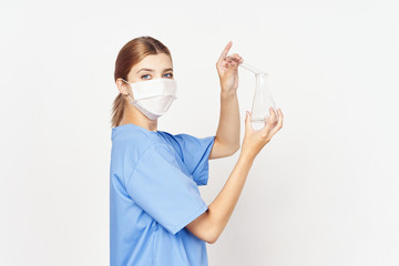 young female doctor with syringe