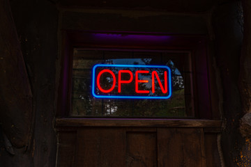 Neon Open sign