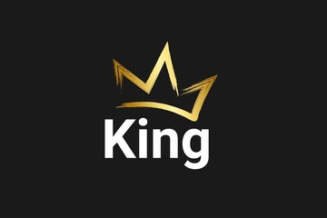 Obraz premium Vintage Crown Logo Royal King Queen abstract Logo design vector template