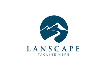 Mountains / Lanscape Logo Design Vector Template