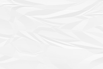 crumpled white paper background close up