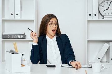 young woman in office