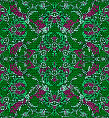 Baroque with mosaic classic pattern. Seamless background.